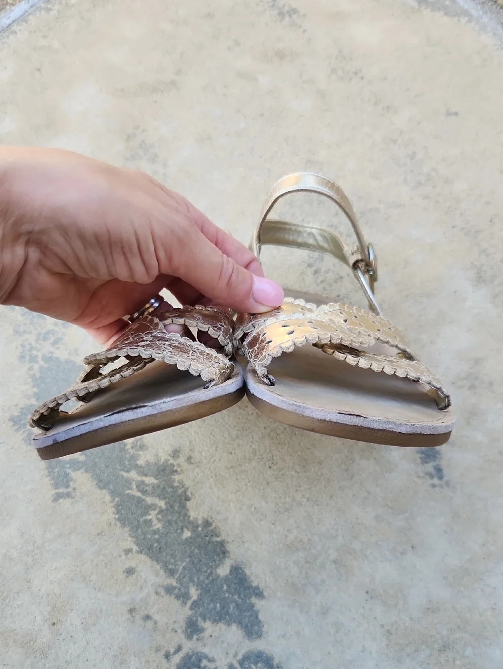 Gymboree gold sandals